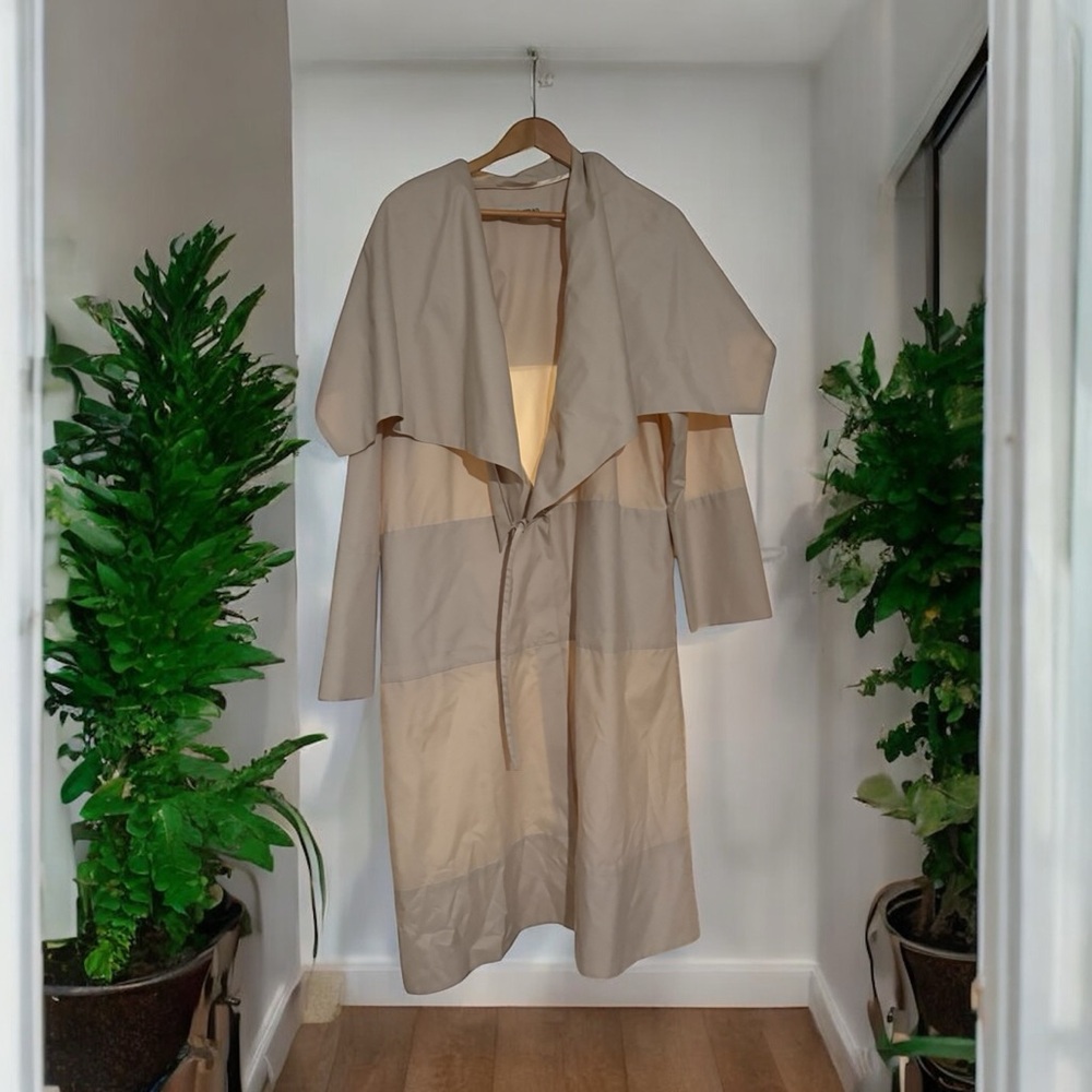 J. Peterman Tan and Cream Women's Coat